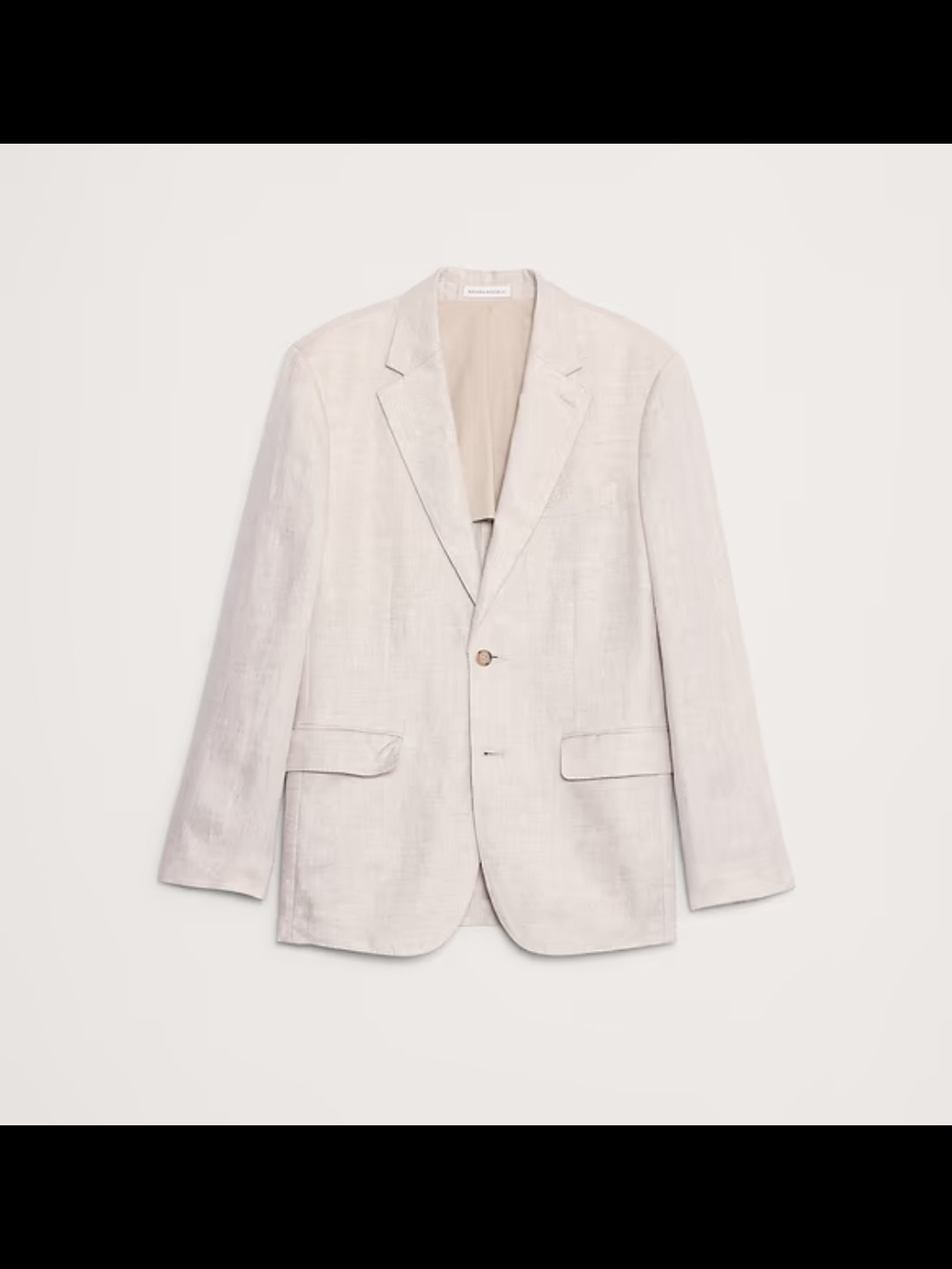 Banana Republic Men's Light Beige/ Flax Linen-Blend Blazer